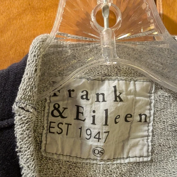 Frank & Eileen Black and Gray Knit Poncho - Picture 4 of 7